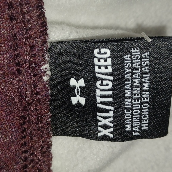 Under Armour Essesential Fleece Shorts Size-XXL Dark Red NWT - Picture 4 of 5